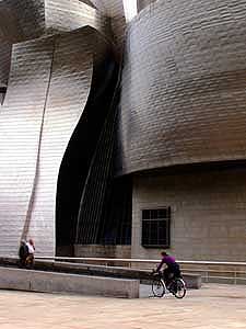 Detail of the Guggenheim Museum in Bilbao