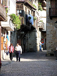 Cobblestone street in Santillana del Mar