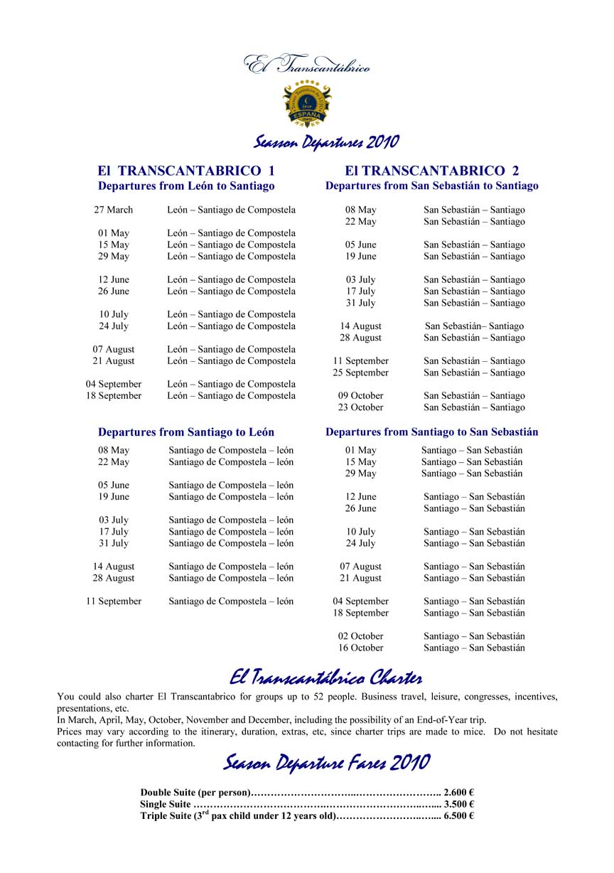 schedule