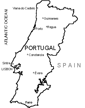 Description: ap of Portugal